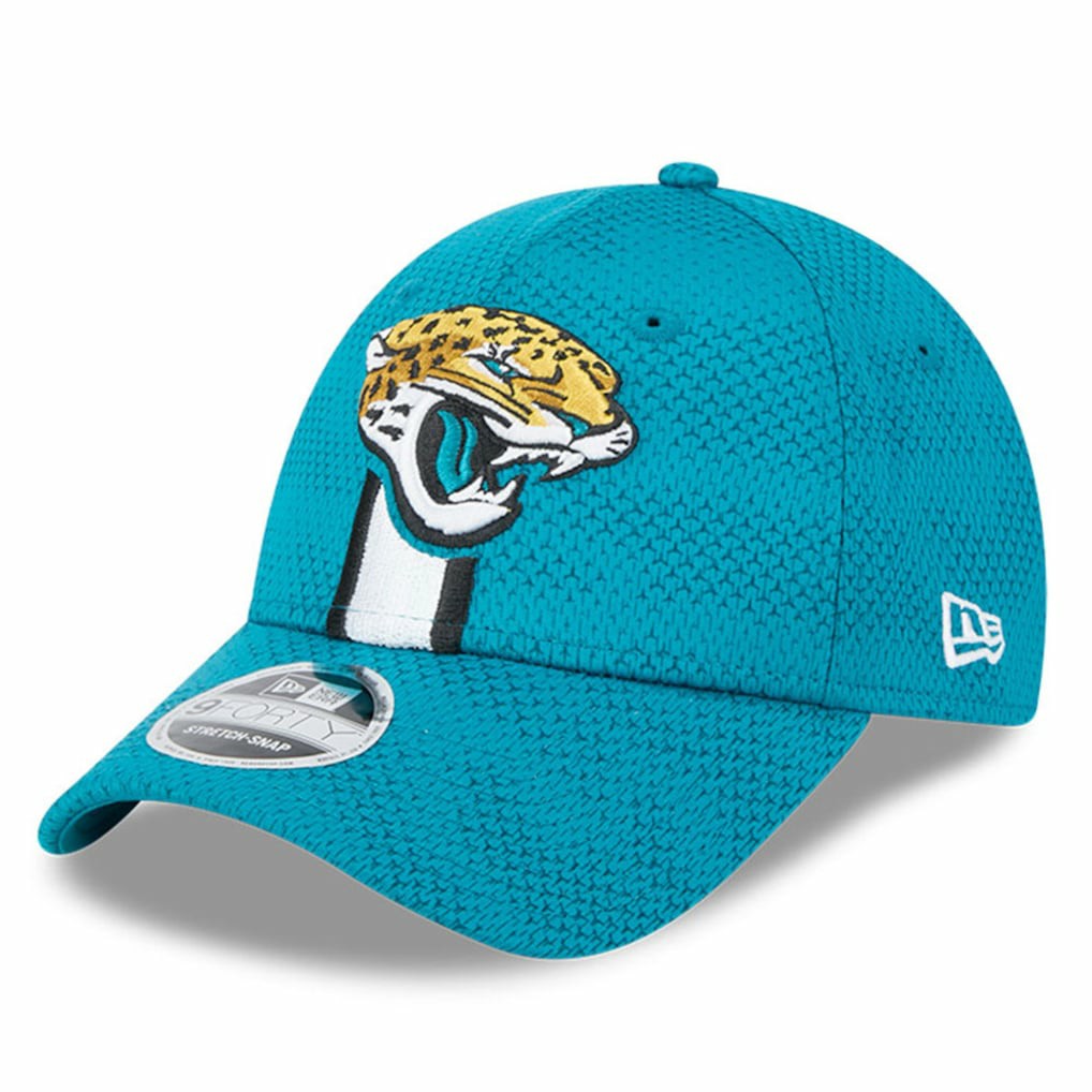 Jacksonville Jaguars New Era 2024 Sideline 9FORTY Stretch-Snap Hat - Teal Hats