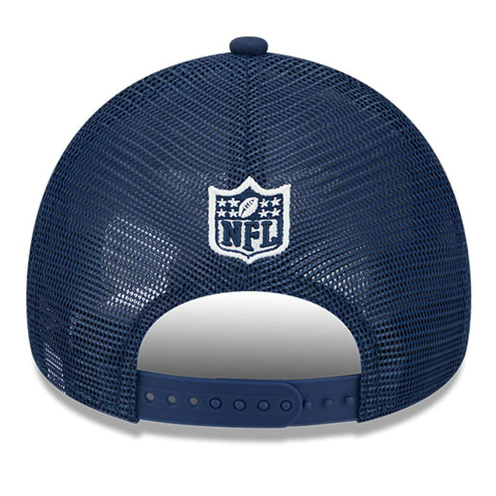 Dallas Cowboys New Era 2024 Sideline Historic 9FORTY A-Frame Trucker Adjustable Hat - Stone/Navy Hats