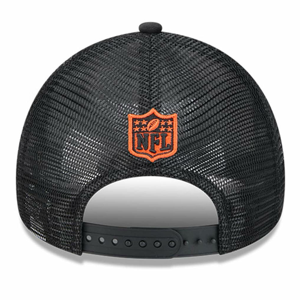 Cincinnati Bengals New Era 2024 Sideline Historic 9FORTY A-Frame Trucker Adjustable Hat - Stone/Black Hats