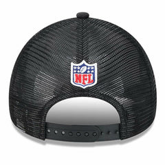 Jacksonville Jaguars New Era 2024 Sideline Historic 9FORTY A-Frame Trucker Adjustable Hat - Stone/Black Hats