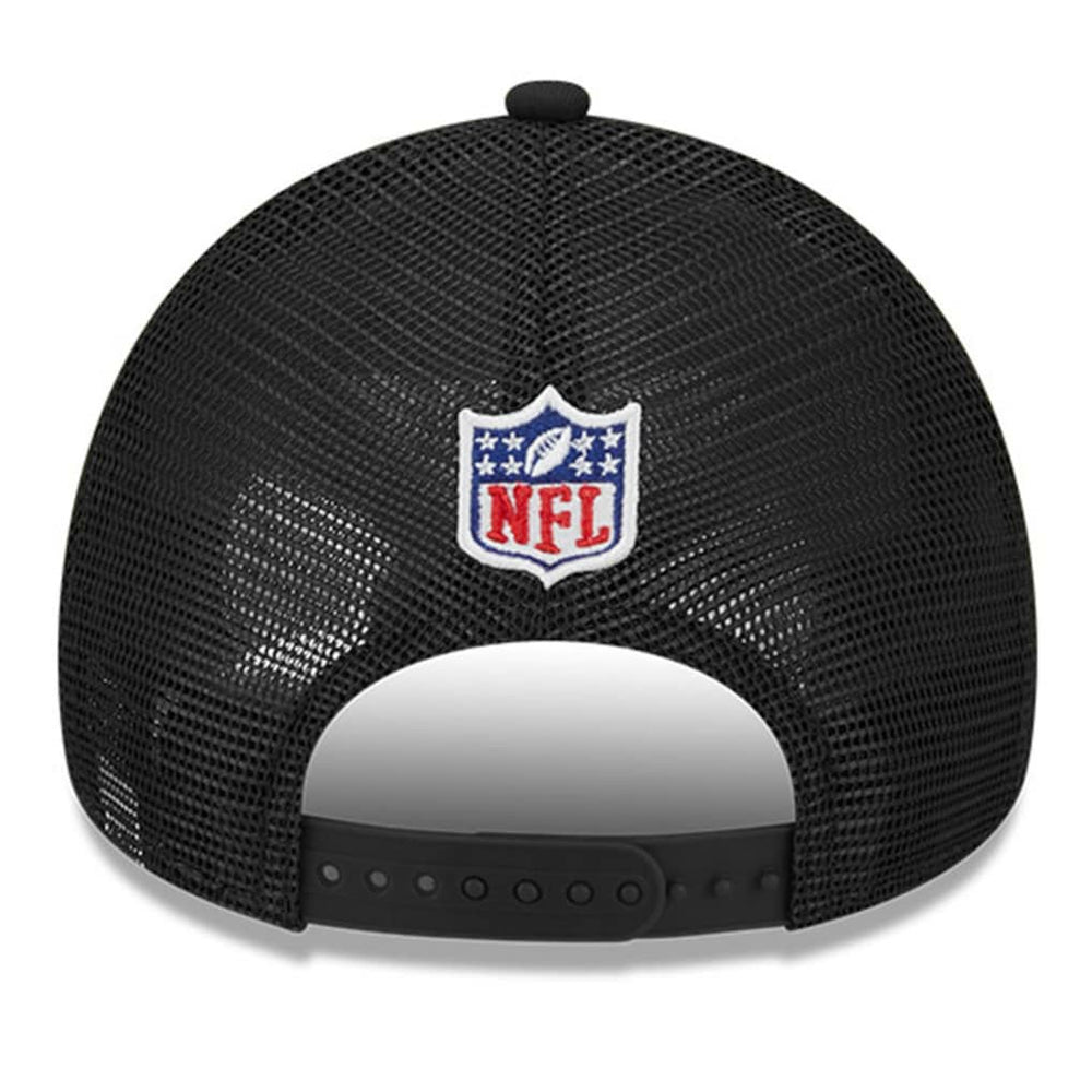 Philadelphia Eagles New Era 2024 Sideline Historic 9FORTY A-Frame Trucker Adjustable Hat - Stone/Black Hats