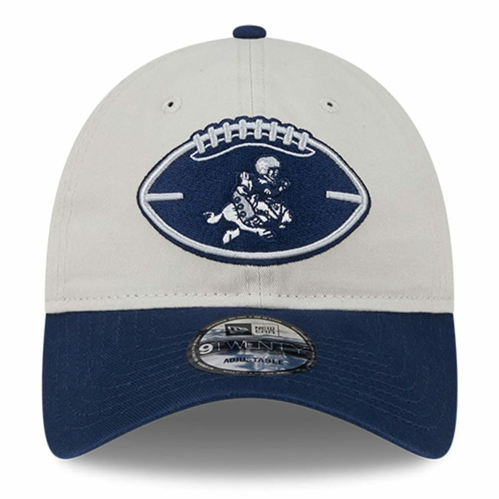 Dallas Cowboys New Era 2024 Sideline Historic 9TWENTY Adjustable Hat - Stone/Navy Hats
