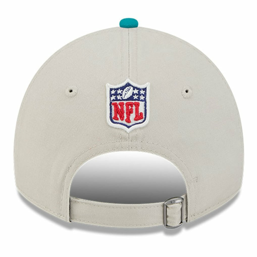Miami Dolphins New Era 2024 Sideline Historic 9TWENTY Adjustable Hat - Stone/Aqua Hats