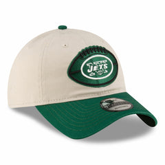 New York Jets New Era 2024 Sideline Historic 9TWENTY Adjustable Hat - Stone/Green Hats