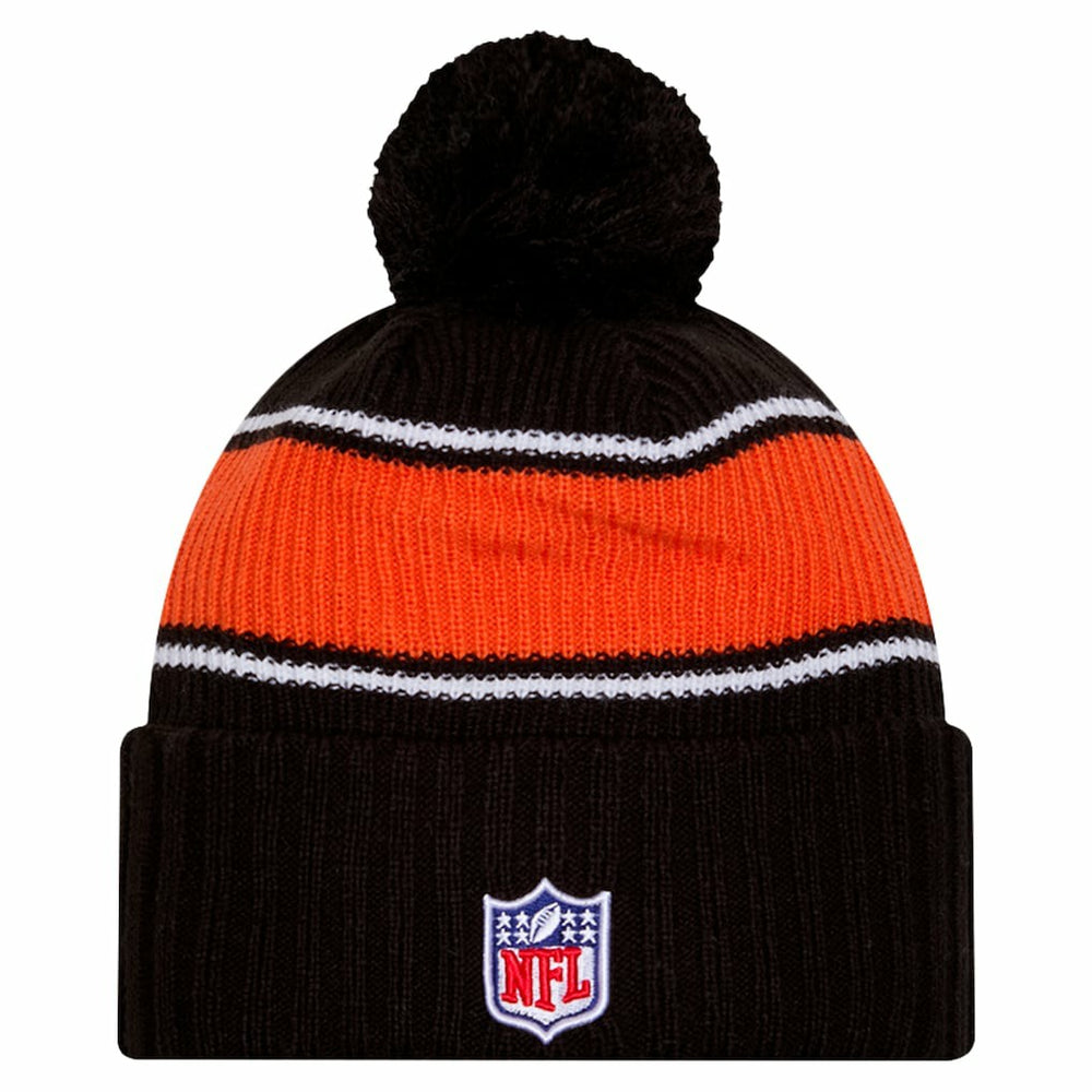Cincinnati Bengals New Era 2024 Sideline Cuffed Knit Hat with Pom - Black Hats