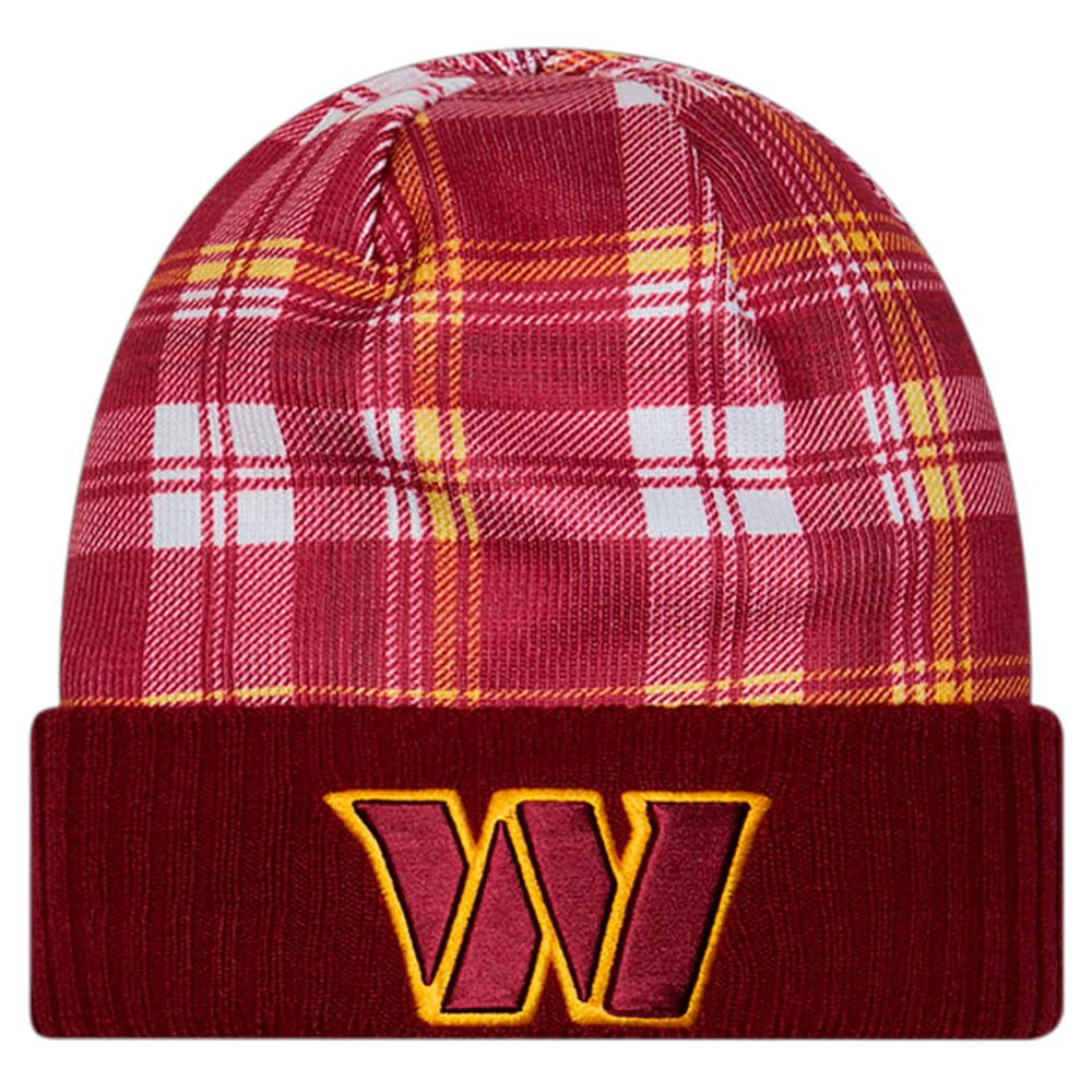 Washington Commanders New Era Sideline Statement Cuffed Knit Hat - Burgundy Hats