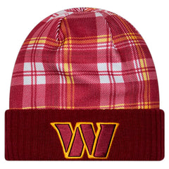 Washington Commanders New Era Sideline Statement Cuffed Knit Hat - Burgundy Hats