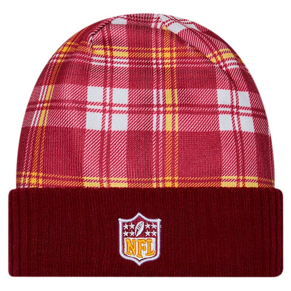 Washington Commanders New Era Sideline Statement Cuffed Knit Hat - Burgundy Hats