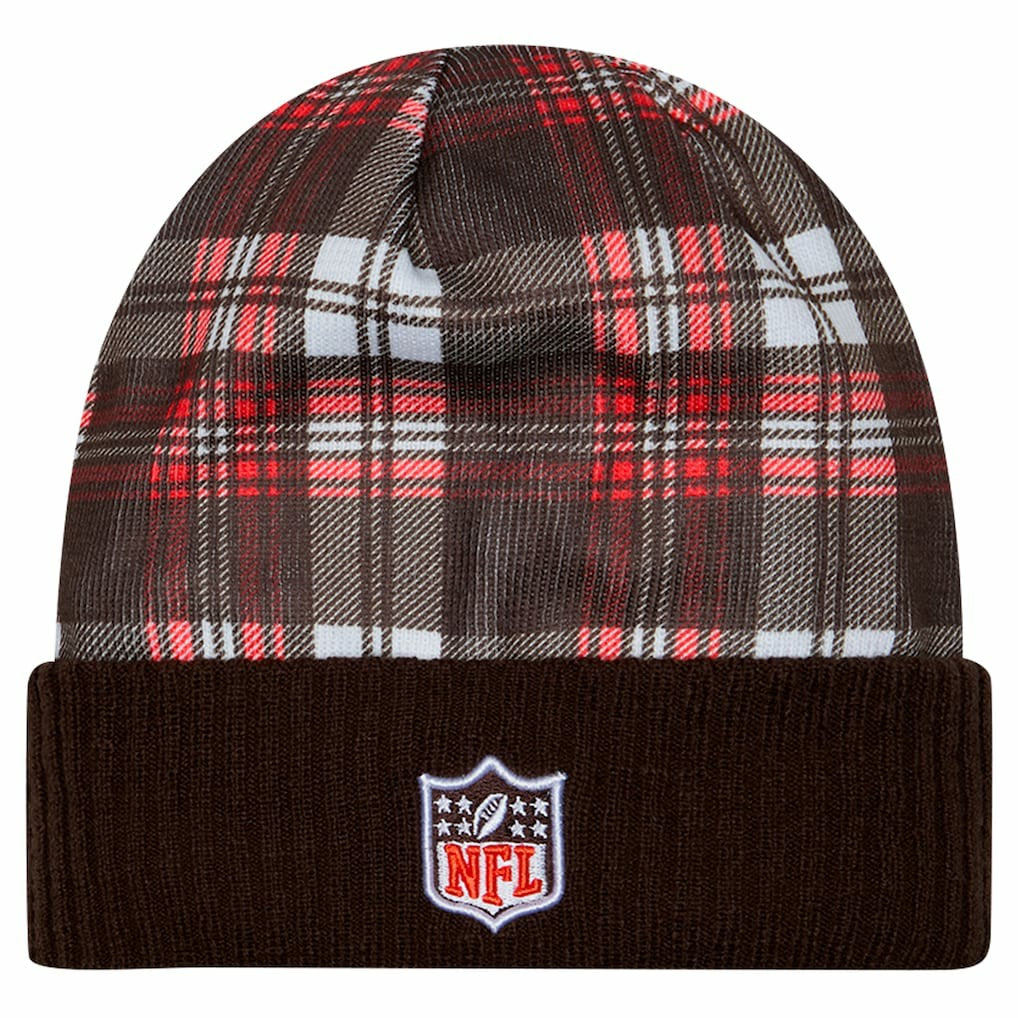 Cleveland Browns New Era Sideline Statement Cuffed Knit Hat - Brown Hats