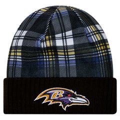 Baltimore Ravens New Era Sideline Statement Cuffed Knit Hat - Black Hats