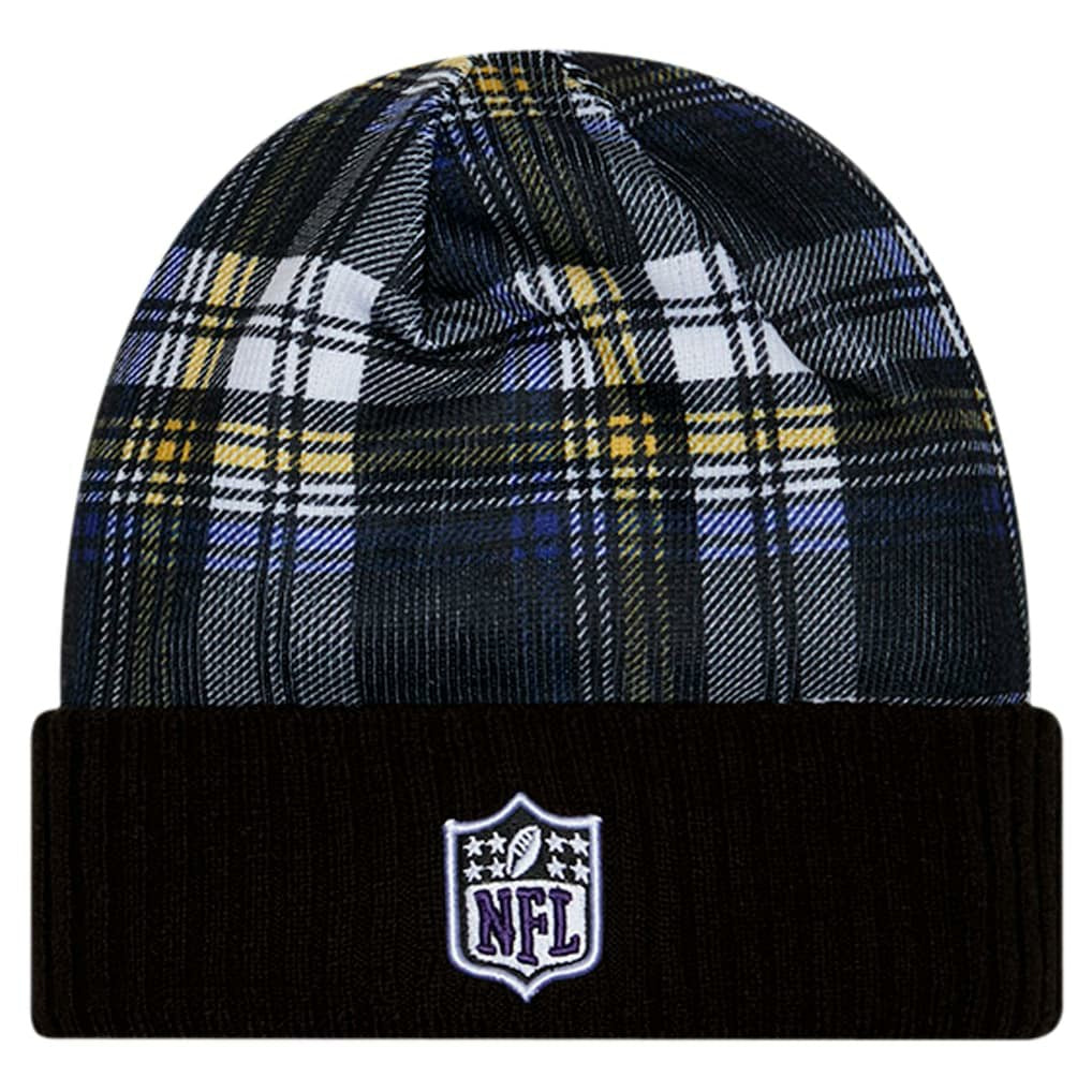 Baltimore Ravens New Era Sideline Statement Cuffed Knit Hat - Black Hats