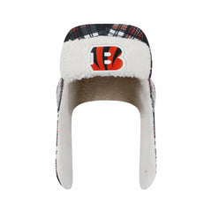 Cincinnati Bengals New Era Sideline Plaid Sherpa Trapper Hat - Black Hats