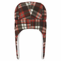 Cleveland Browns New Era Sideline Plaid Sherpa Trapper Hat - Brown Hats