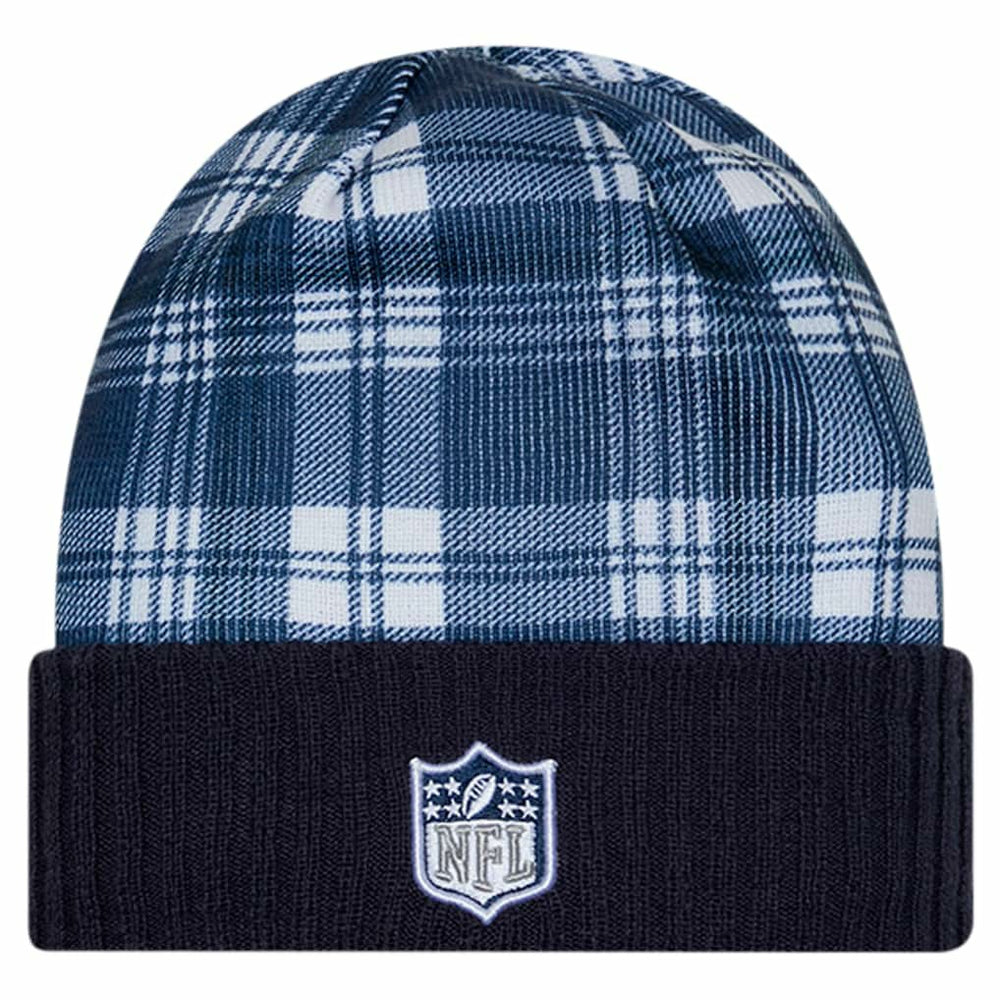 Dallas Cowboys New Era Youth Sideline Statement Cuffed Knit - Navy