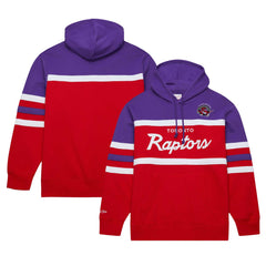 Toronto Raptors Head Coach Pullover Hoodie Red/Purple - Mitchell & Ness