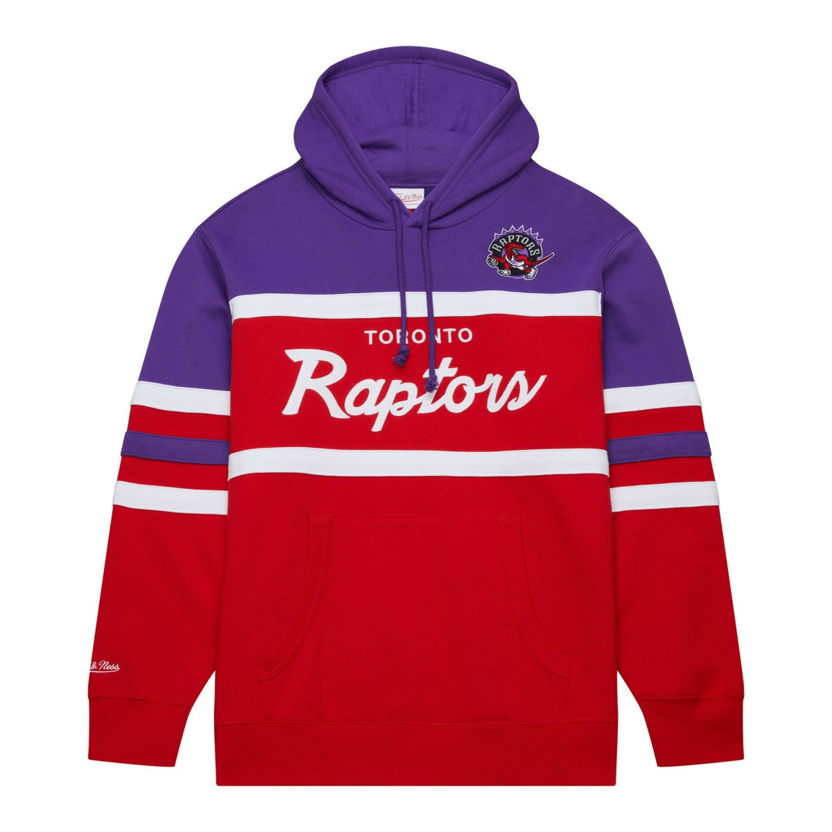 Toronto Raptors Head Coach Pullover Hoodie Red/Purple - Mitchell & Ness