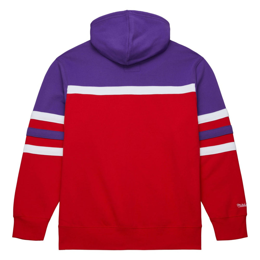 Toronto Raptors Head Coach Pullover Hoodie Red/Purple - Mitchell & Ness