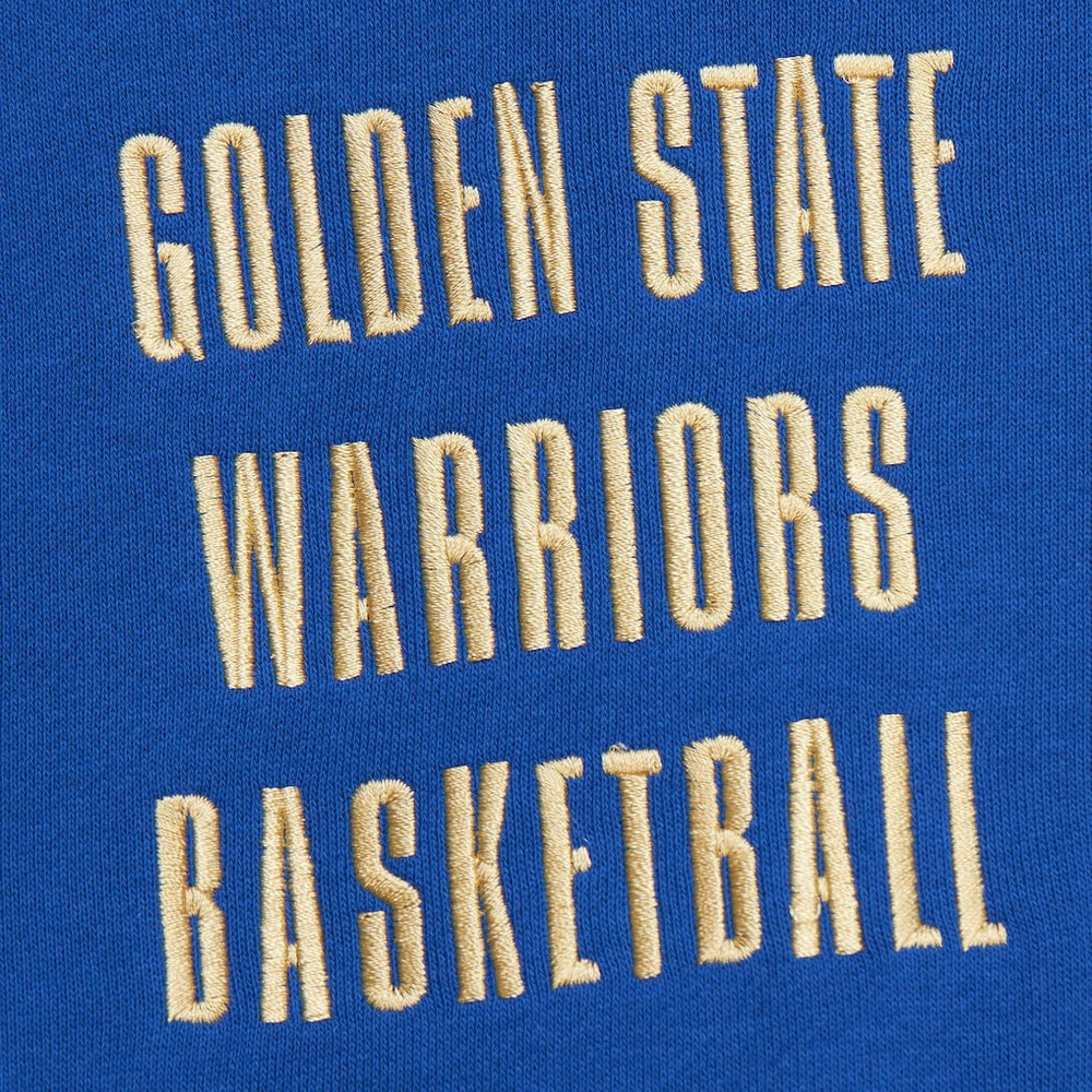 Golden State Warriors Team OG 2.0 Vintage Logo Fleece Pullover Hoodie Royal - Mitchell & Ness outlet
