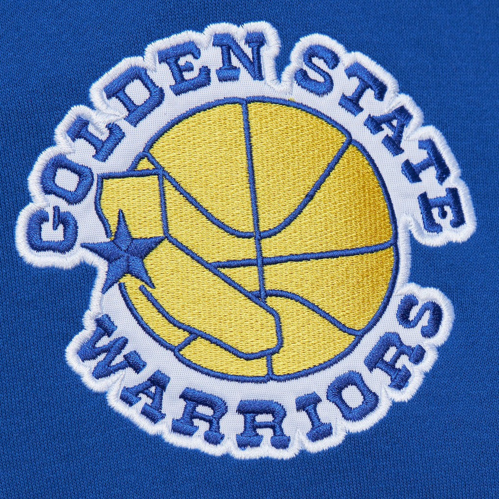 Golden State Warriors Team OG 2.0 Vintage Logo Fleece Pullover Hoodie Royal - Mitchell & Ness outlet