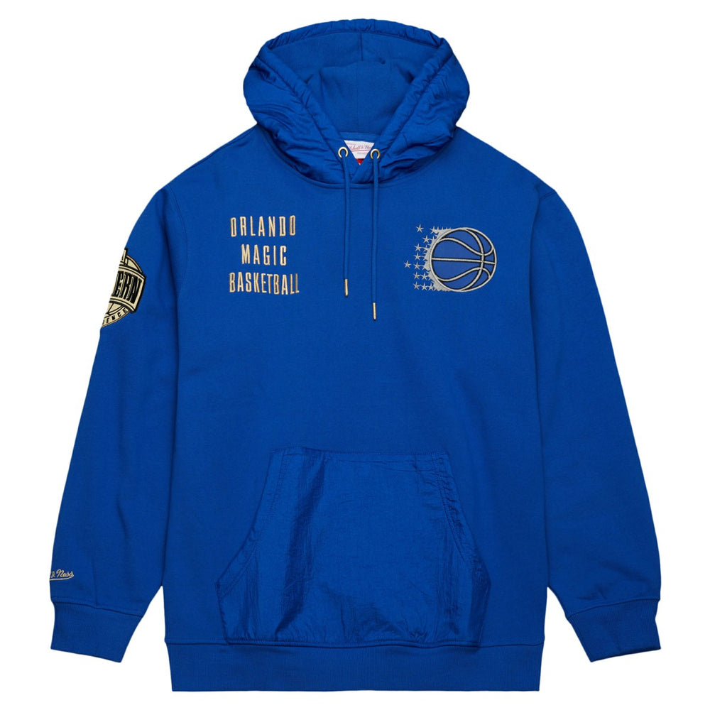 Orlando Magic Team OG 2.0 Vintage Logo Fleece Pullover Hoodie Blue - Mitchell & Ness