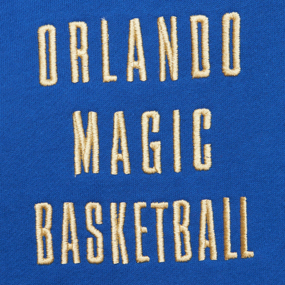 Orlando Magic Team OG 2.0 Vintage Logo Fleece Pullover Hoodie Blue - Mitchell & Ness