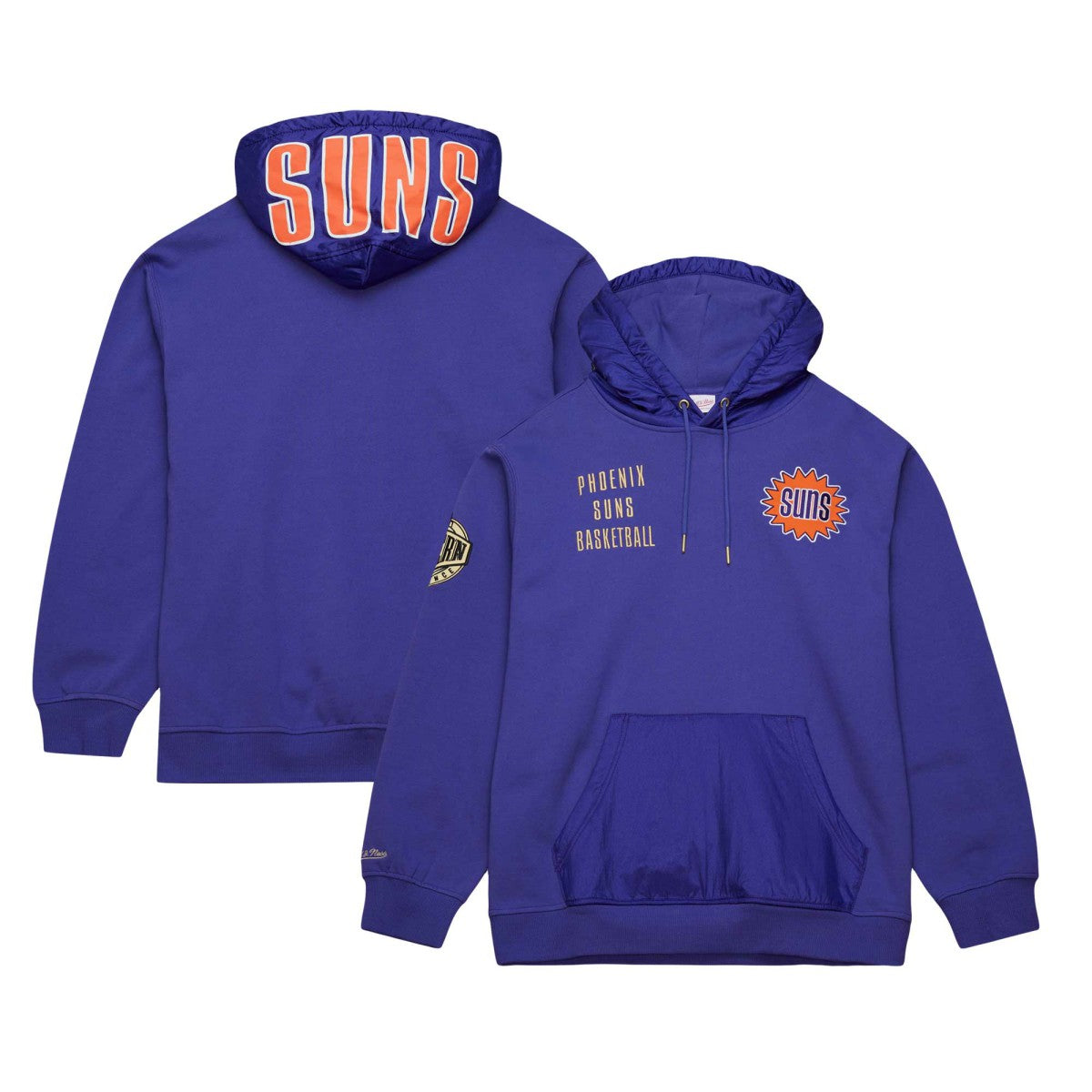 Phoenix Suns Team OG 2.0 Vintage Logo Fleece Pullover Hoodie Purple - Mitchell & Ness