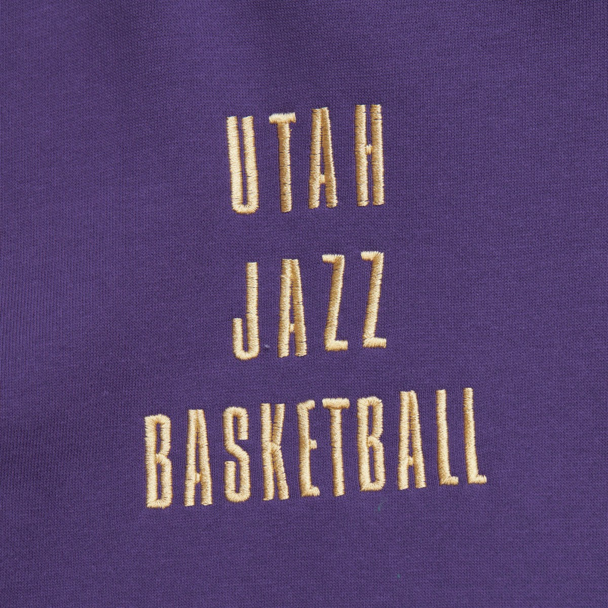 Utah Jazz Team OG 2.0 Vintage Logo Fleece Pullover Hoodie Purple - Mitchell & Ness
