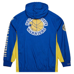 Golden State Warriors Team OG 2.0 Vintage Logo Anorak Windbreaker Quarter-Zip Jacket Royal - Mitchell & Ness
