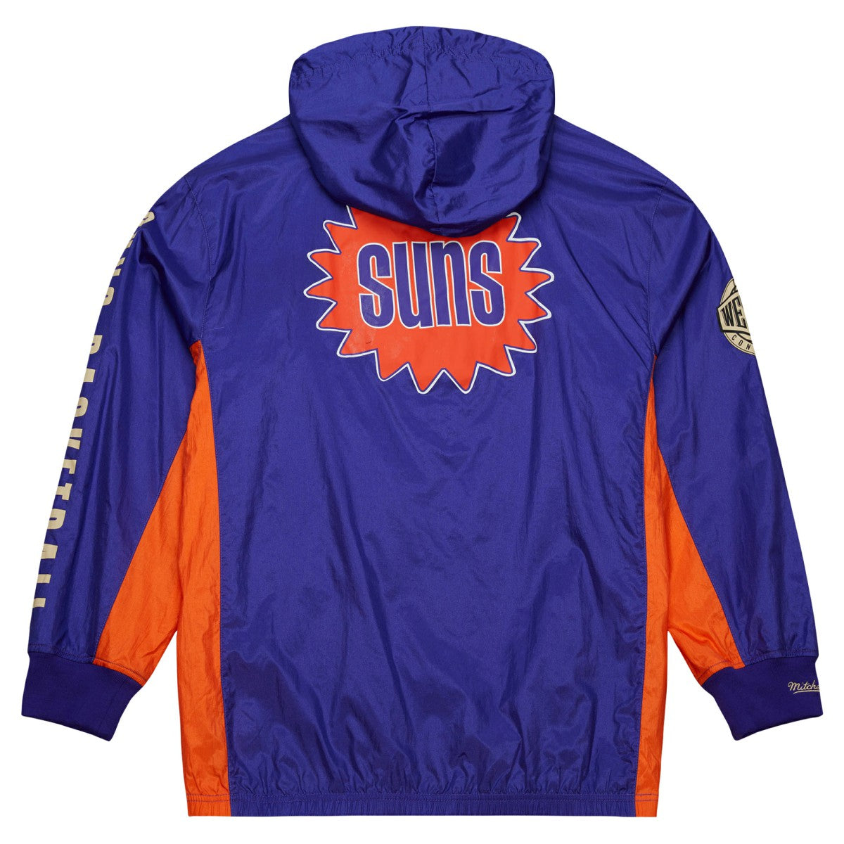 Phoenix Suns Team OG 2.0 Vintage Logo Anorak Windbreaker Quarter-Zip Jacket Purple - Mitchell & Ness