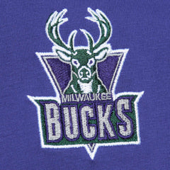 Milwaukee Bucks Hardwood Classics Team OG 2.0 Premium Vintage Logo T-Shirt Purple - Mitchell & Ness