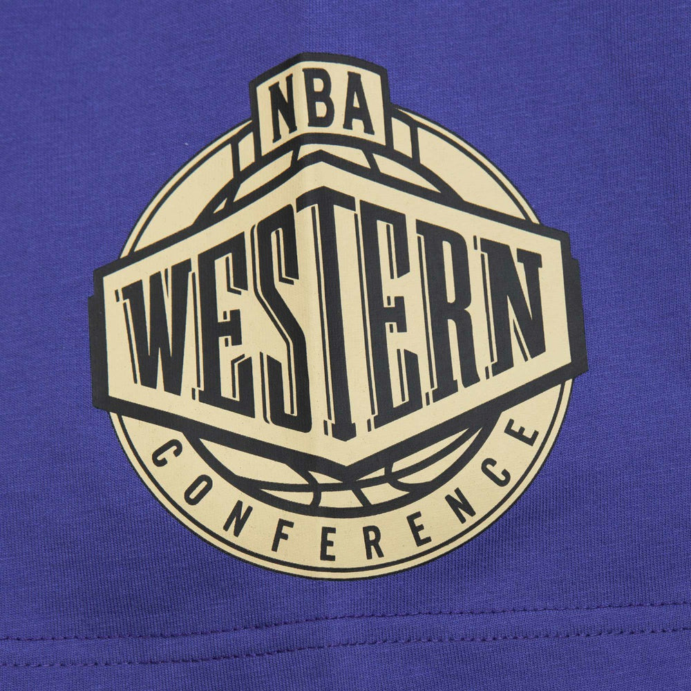 Phoenix Suns Hardwood Classics Team OG 2.0 Premium Vintage Logo T-Shirt Purple - Mitchell & Ness