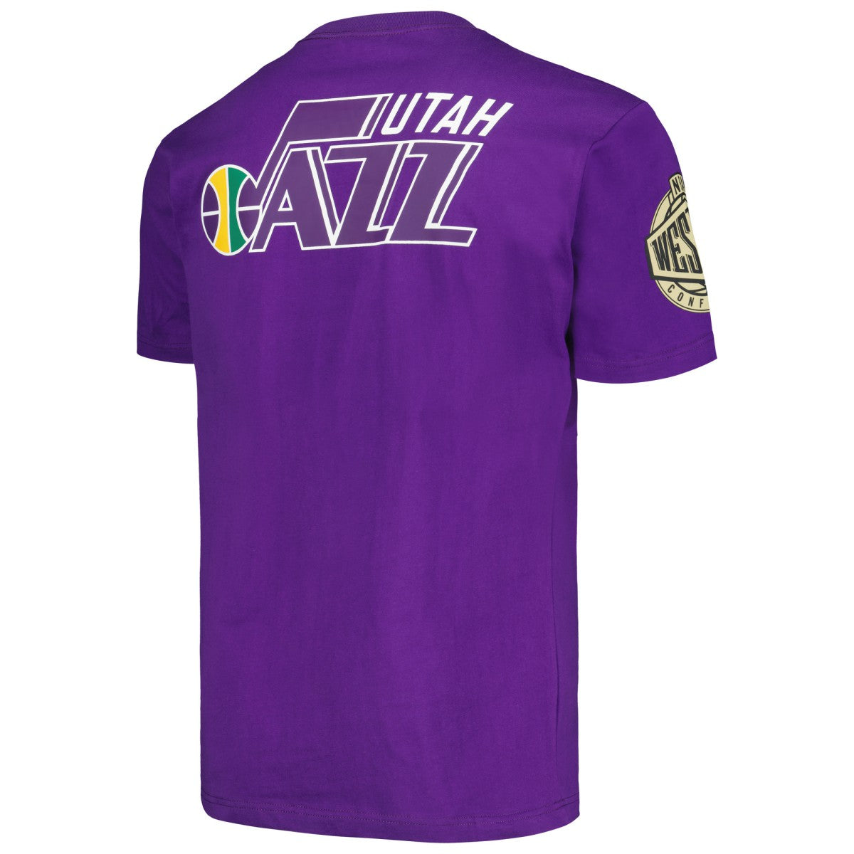 Utah Jazz Hardwood Classics Team OG 2.0 Premium Vintage Logo T-Shirt Purple - Mitchell & Ness outlet