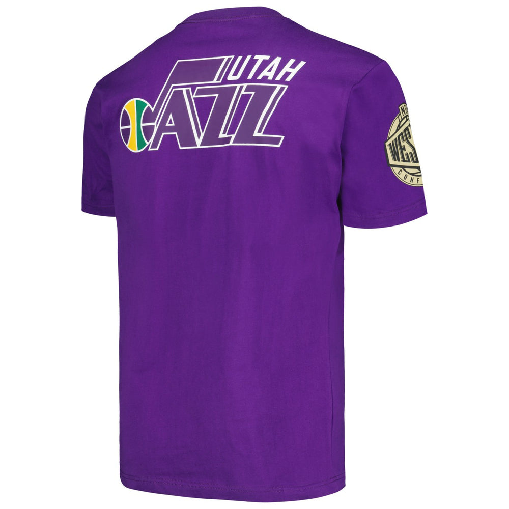 Utah Jazz Hardwood Classics Team OG 2.0 Premium Vintage Logo T-Shirt Purple - Mitchell & Ness outlet