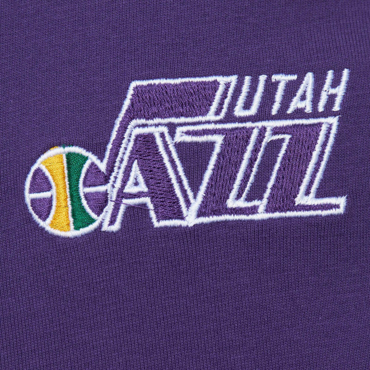 Utah Jazz Hardwood Classics Team OG 2.0 Premium Vintage Logo T-Shirt Purple - Mitchell & Ness outlet
