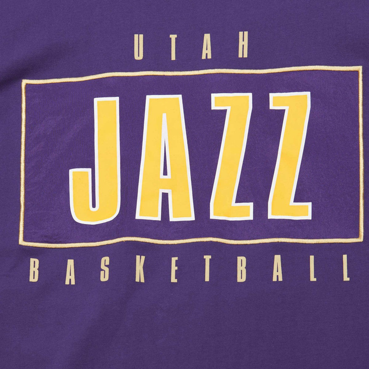 Utah Jazz Hardwood Classics Team OG 2.0 Premium Vintage Logo T-Shirt Purple - Mitchell & Ness outlet