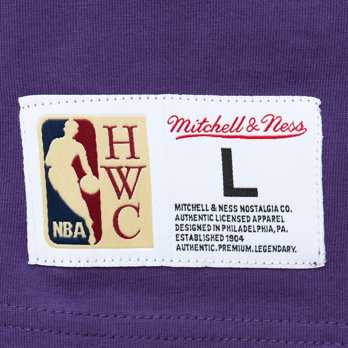 Utah Jazz Hardwood Classics Team OG 2.0 Premium Vintage Logo T-Shirt Purple - Mitchell & Ness outlet