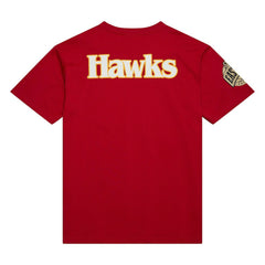 Atlanta Hawks Hardwood Classics Team OG 2.0 Premium Vintage Logo T-Shirt Red - Mitchell & Ness outlet