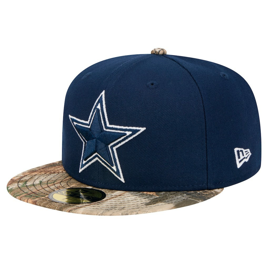 Dallas Cowboys New Era Active 59FIFTY Fitted Hat - Navy/Realtree Camo Hats