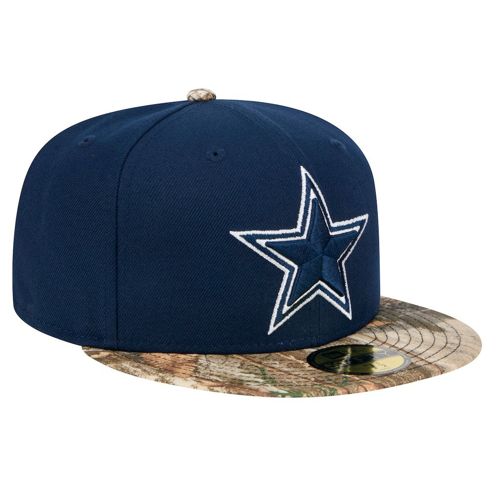 Dallas Cowboys New Era Active 59FIFTY Fitted Hat - Navy/Realtree Camo Hats