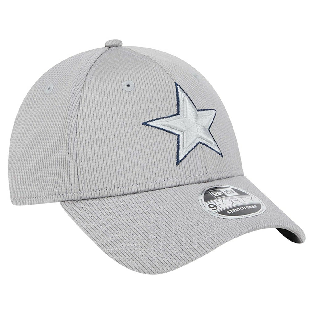 Dallas Cowboys New Era Male Adult Pivot 9FORTY Adjustable Hat - Gray Hats