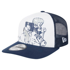New Era Dallas Cowboys Distressed 9FIFTY A-Frame Snapback Hat - White/Navy Hats