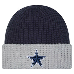 Dallas Cowboys New Era Waffled Cuffed Knit Hat - Navy Hats