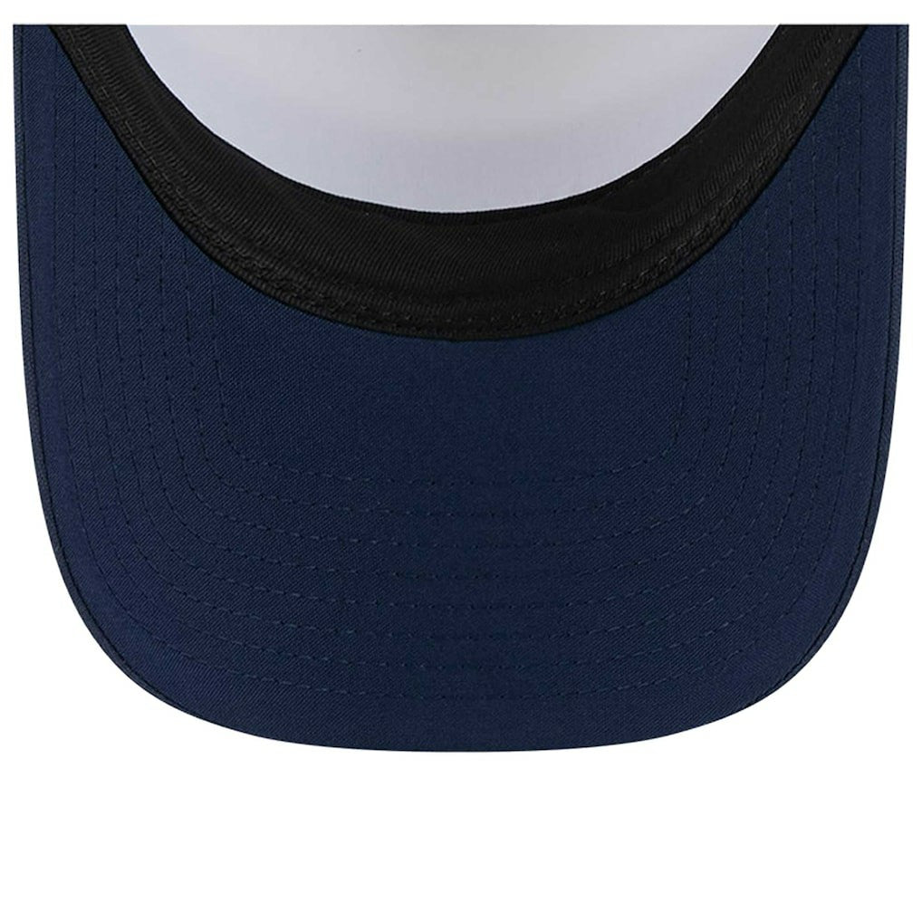Dallas Cowboys New Era Sport Night Color Block 9FORTY A-Frame Trucker Adjustable Hat - White/Navy Hats