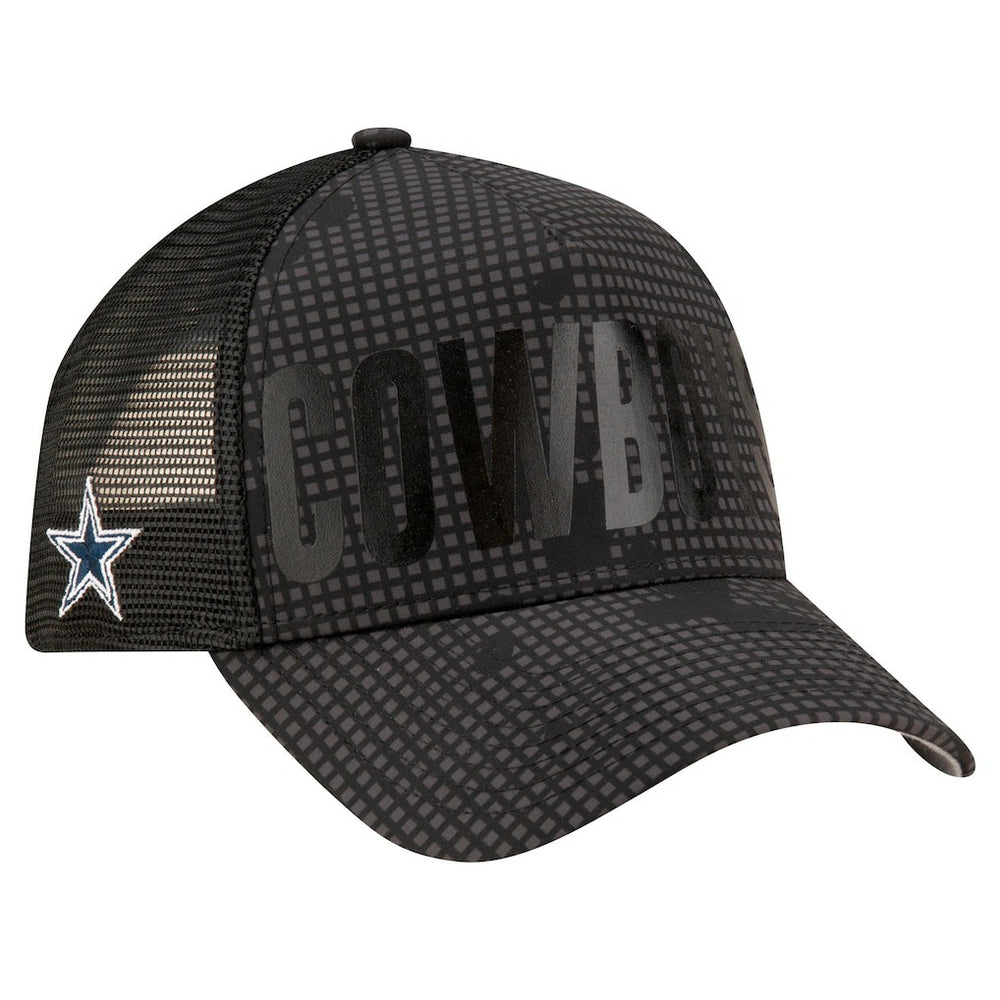 Dallas Cowboys New Era Midnight Ink Tonal A-Frame 9FORTY Adjustable Hat - Graphite Hats