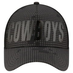 Dallas Cowboys New Era Midnight Ink Tonal A-Frame 9FORTY Adjustable Hat - Graphite Hats