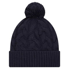 Dallas Cowboys New Era Women's Cable Knit Hat with Pom - Navy Hats