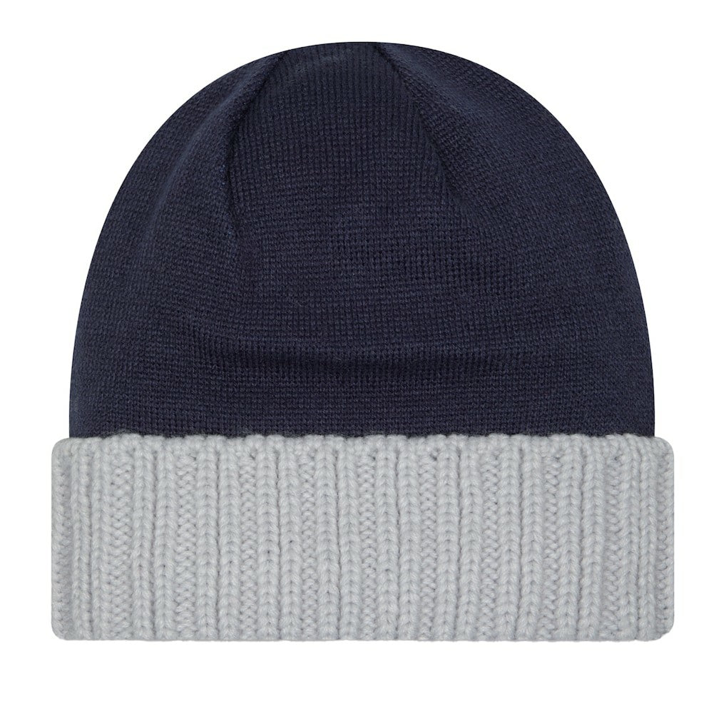 Dallas Cowboys New Era Oversize Cuffed Knit Hat - Navy/Gray Hats