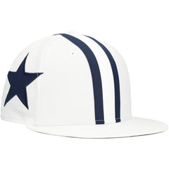 Dallas Cowboys New Era Helmet 9FIFTY Snapback Hat - White Hats