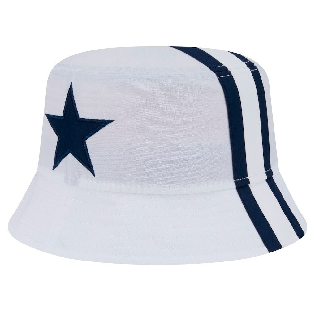 Dallas Cowboys New Era Helmet Bucket Hat - White Hats