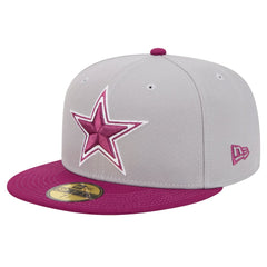Dallas Cowboys New Era Two-Tone Color Pack 59FIFTY Fitted Hat - Gray/Purple Hats
